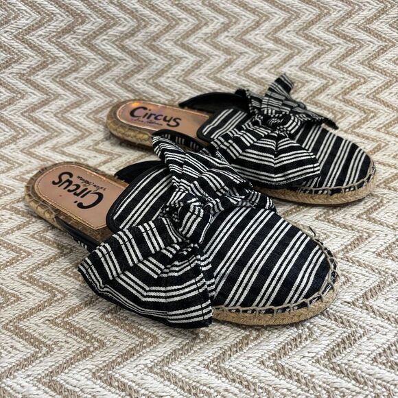 Circus by Sam Edelman Lulu Striped Bow Mules - Picture 2 of 8